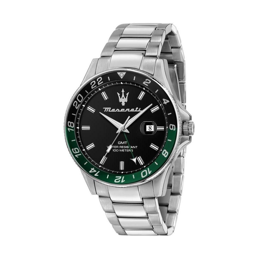 Maserati Sfida Stainless Steel Black Dial Quartz R8853140005 100M Men's Watch