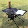 Portable Aluminium Alloy Camping Table Lightweight Outdoor Folding Garden Table with Cups Holder For Picnics Hiking BBQ
