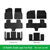 Tesla Model Y 25-Piece TPE Mat Set: Foot Pads, Backrest, Trunk, Front & Rear Storage Mats