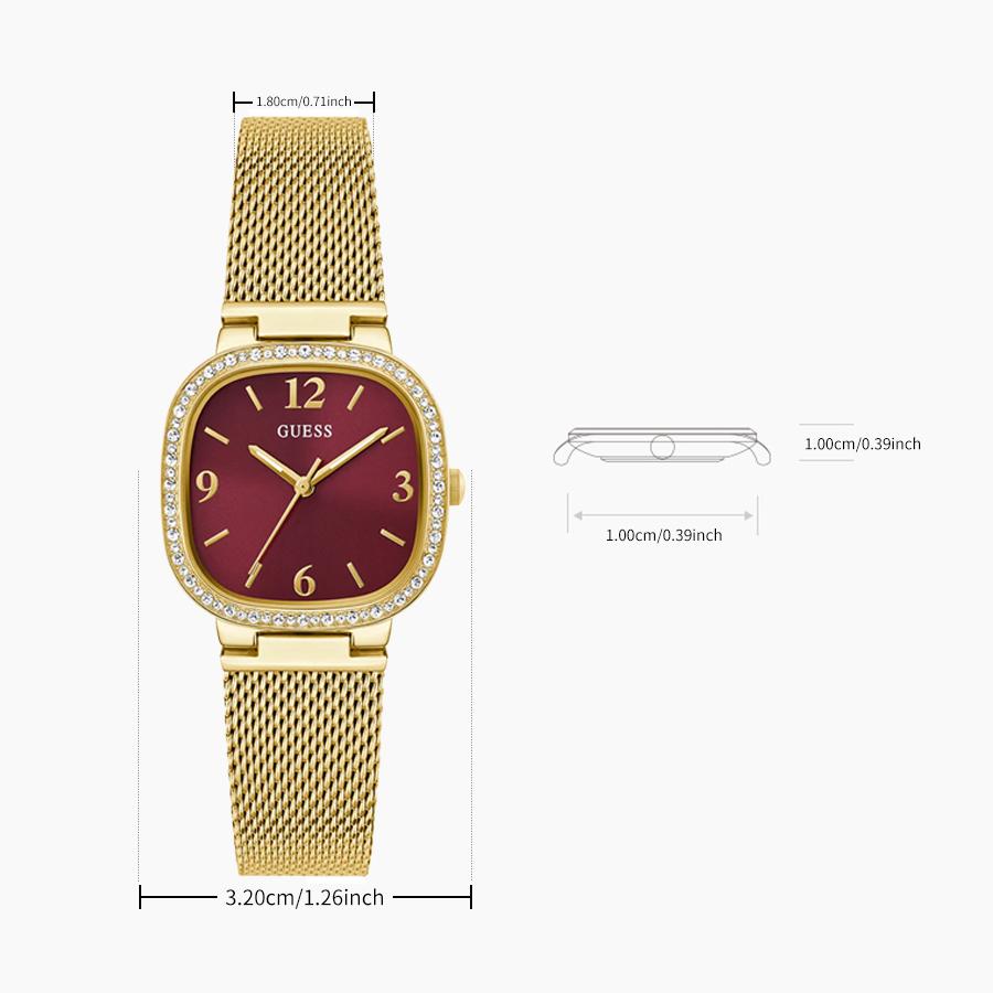 Orologio al Quarzo da Donna GW0354L4, Cinturino in Acciaio Inossidabile, Cassa in Acciaio Inossidabile, Movimento al Quarzo Impermeabile Per Riunioni Quotidiane e Altre Occasioni