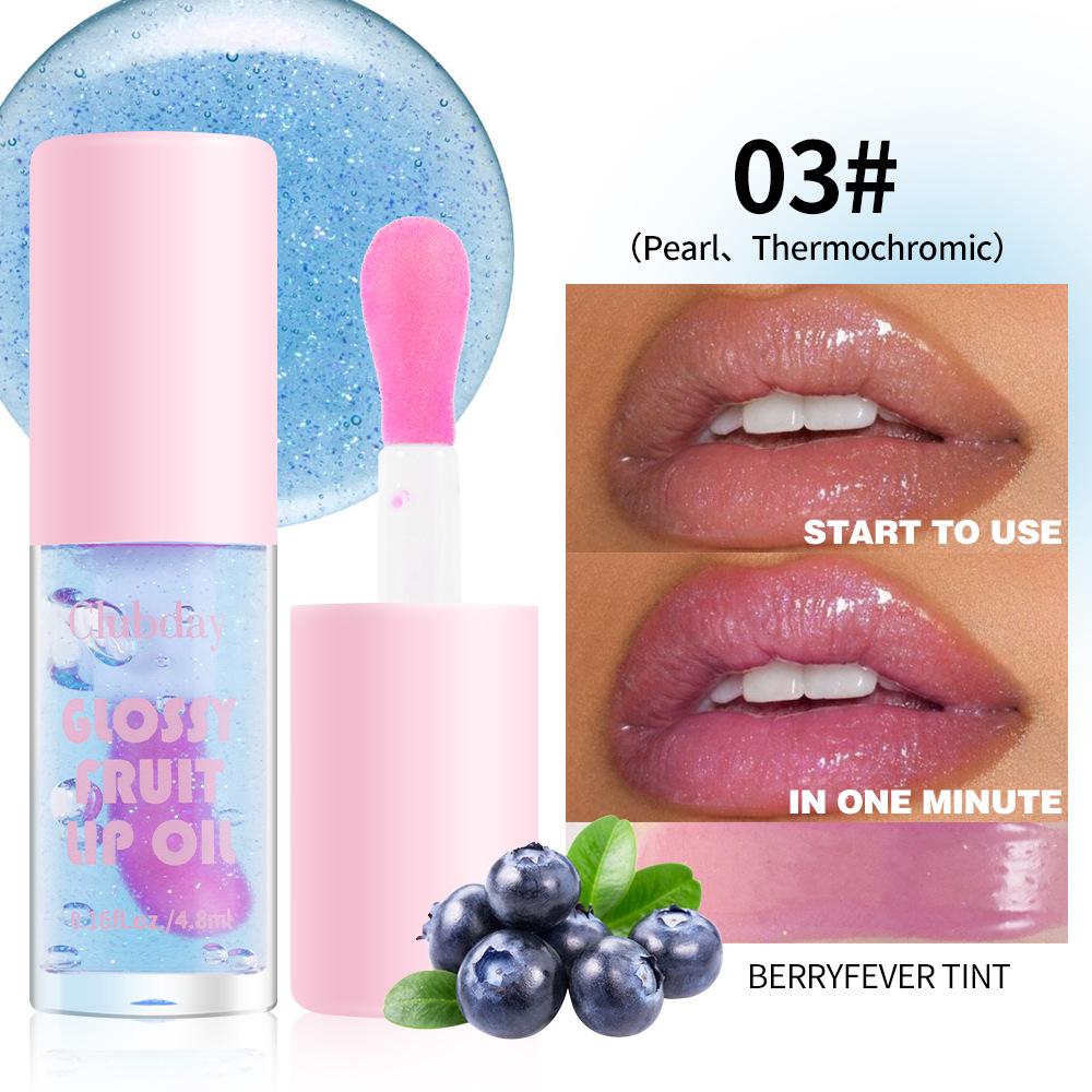 20 Farben Fruchtiges Perlen-Feuchtigkeitsspendendes Gelee-Lippenöl Langanhaltender feuchtigkeitsspendender Wasserglanz-Lipgloss Schimmernder, warmer Lippenfarbton