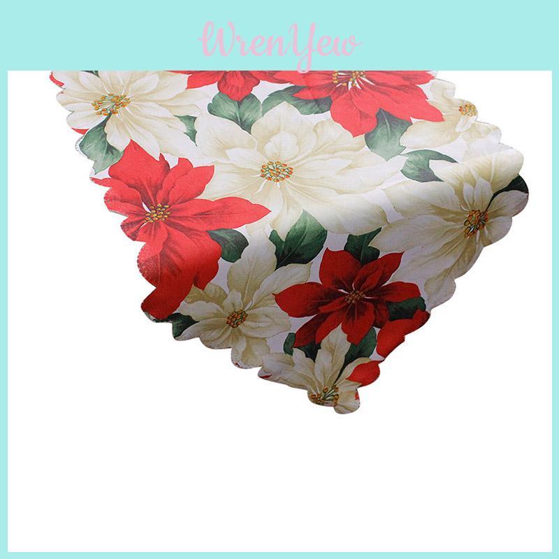 Versatile Red And White Santa Claus Table Runner Ideal For Holiday Celebrations 14x71 Inch