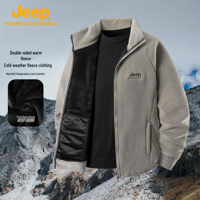 JEEP Men s Outdoor Thermal Fleece Jacket M