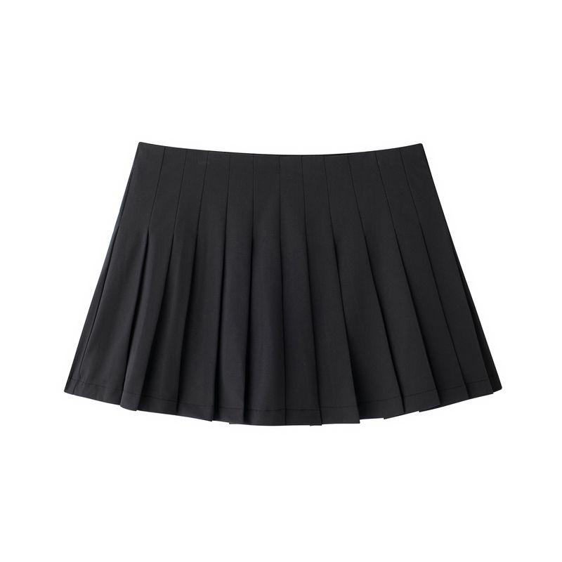 Kaslead New Arrival Women's Fashion Style Stylish Simple and Versatile Wide Pleated Culottes 3152544