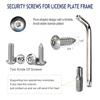 License Plate Screws- Stainless Steel Bolt Fasteners Kits for Car Tag Frame Hold
