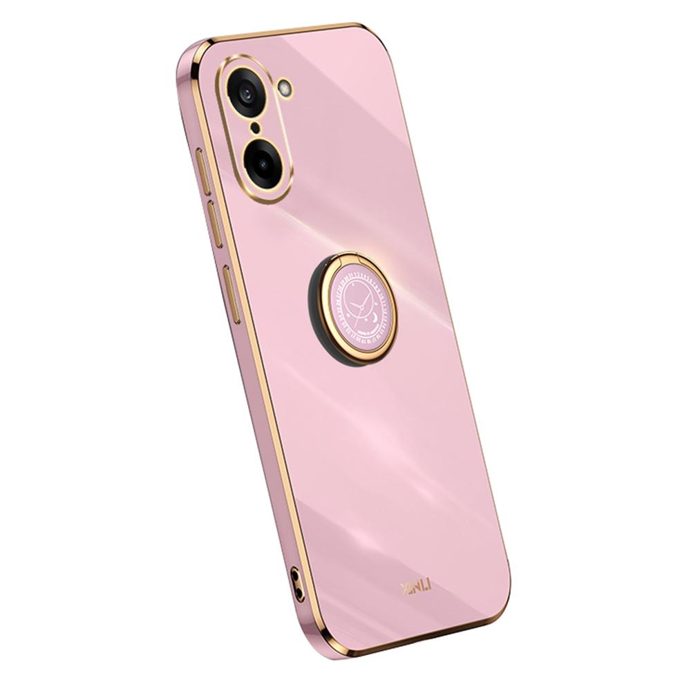 XINLI TPU Case for OnePlus Ace 5 Racing 5G/Nord CE5 5G Ring Kickstand Electroplating Phone Cover