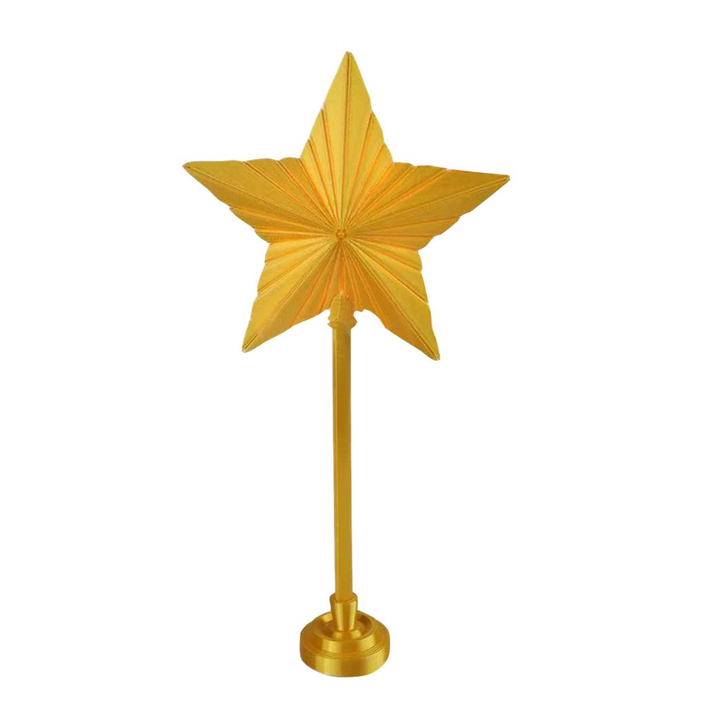 Night Gingerbread Tree Topper - Whimsical Holiday , Plastic Tree Topper Star Shape Christmas Tree Topper, Battery Operated Christmas Tree Topper