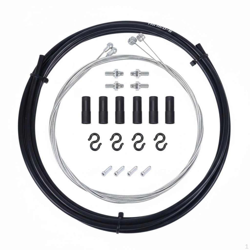 Bike Brake and Gear Cable Set Smooth Gearing Er Kit Stainless Steel Cables