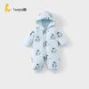 Tongtai Winter Cotton Quilted Hooded Baby Romper
