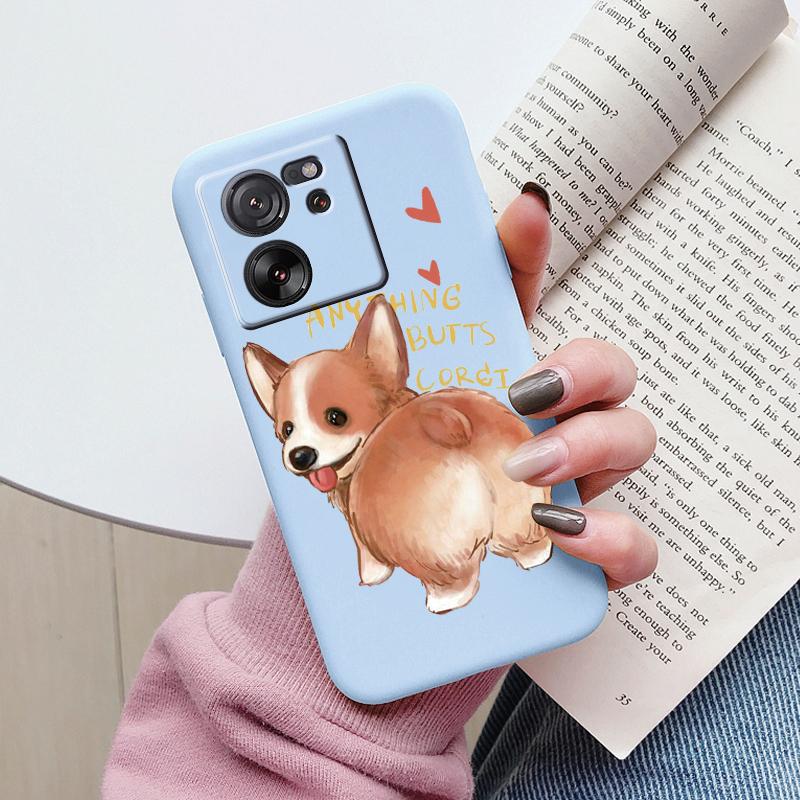 For Xiaomi 13T Pro Case TPU Soft Silicone Coque Flower Pattern Cartoon Painted Phone Cover For Xiaomi 13T Back Protection Capa