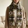 Thickened Plush Scarf with Warm Texture and AntiStatic Design for Adult Teens Cold and Breezy Weather Winter Activity Wear