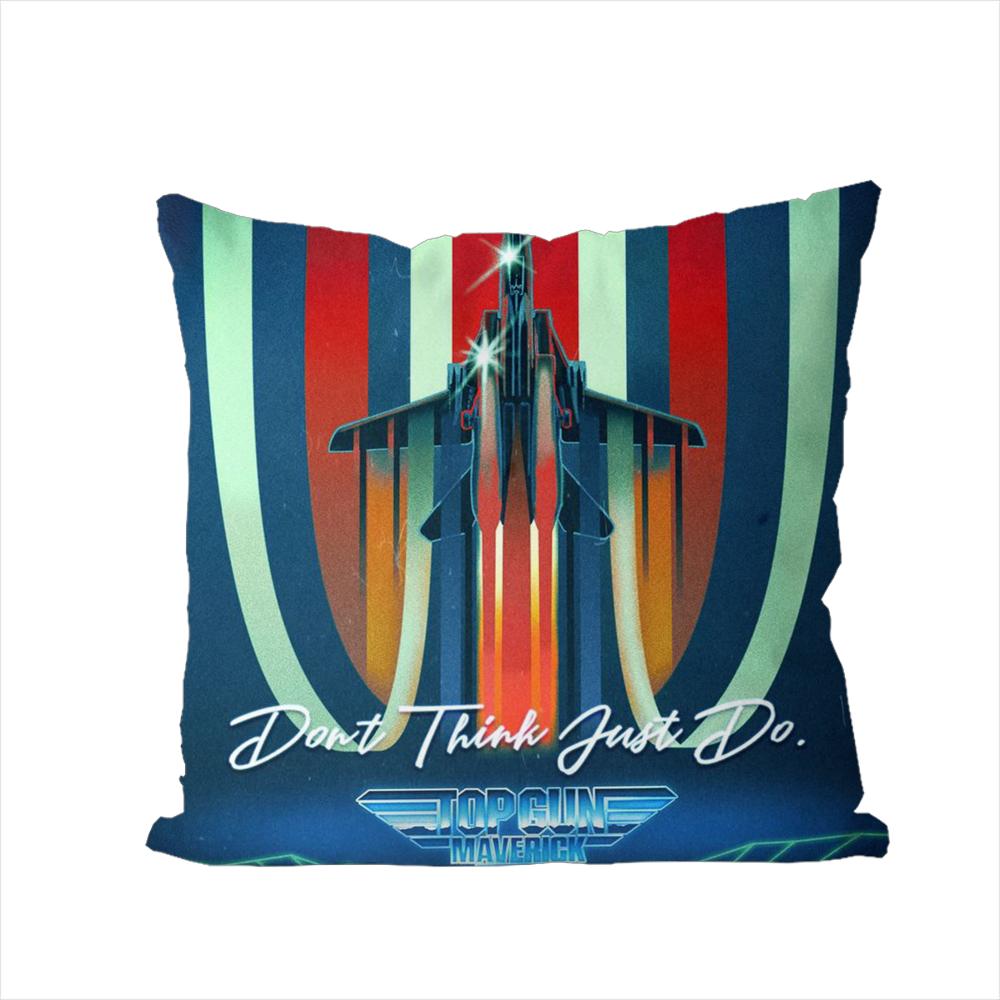 FFilm Top Gun Pillow Case For Car Sofa Decorative Home Doublesided Print Plush Square Throw Pillow Cushion Cover