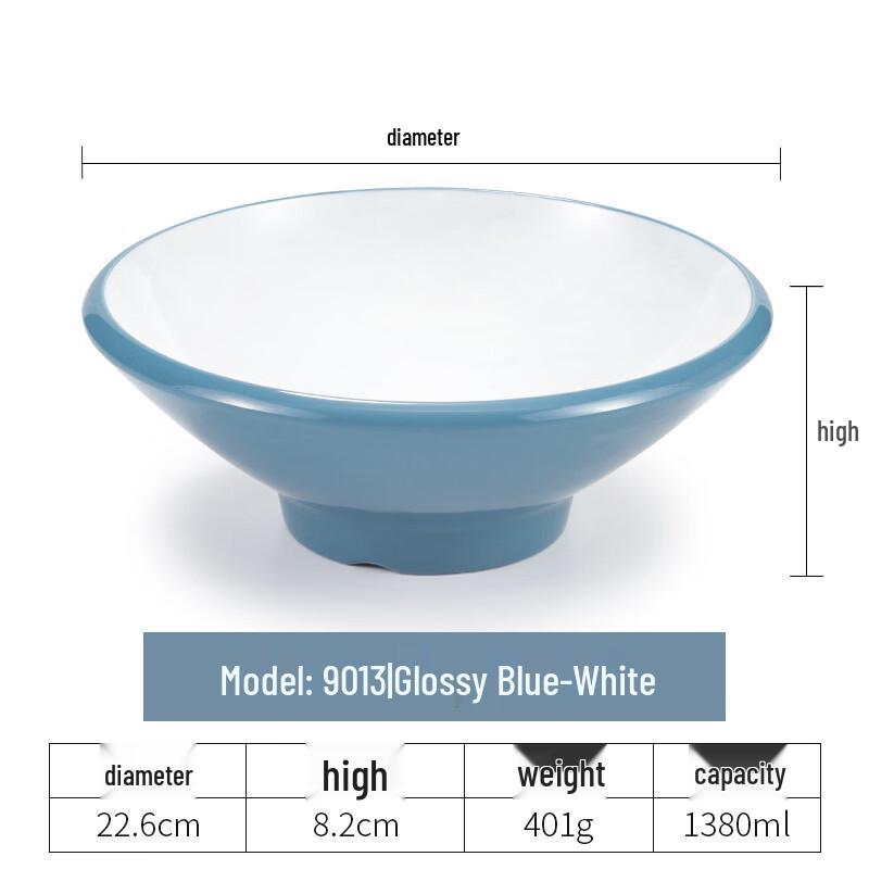 Handun Nordic Square Melamine Noodle Bowl