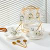 Bone Porcelain Coffee Cup and Plate Set