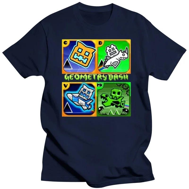 Girls Boys Tee - Personalised Free Age 5-15 Harajuku Funny Tee Shirt Geometry Dash Gaming Fan clothing graphic t shirts tops