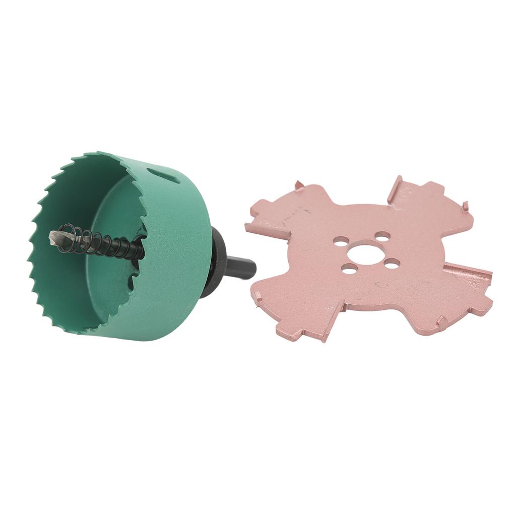 Borderless Spotlight Hole Opener Hex Shank Center Positioning Drill Counterslot Hole Tool Set 75mm