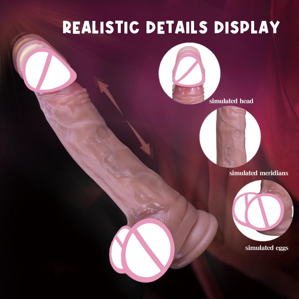 Automatic Thrusting Silicone Dildo with Suction for Women’s Pleasure