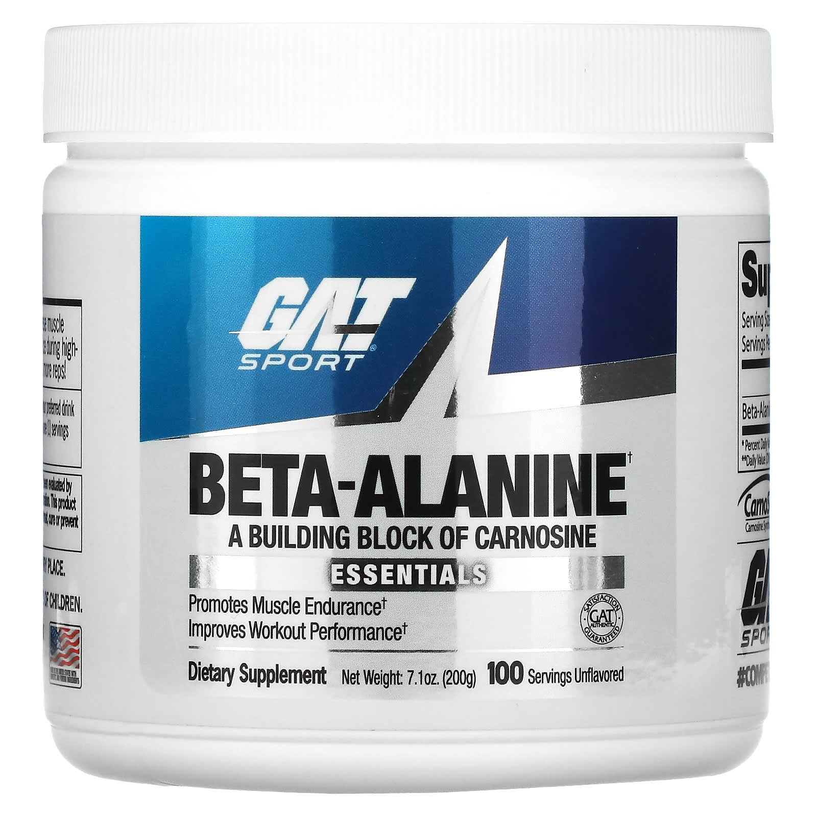 

GAT, beta-alanine, unscented, 7.0 oz (200 g)