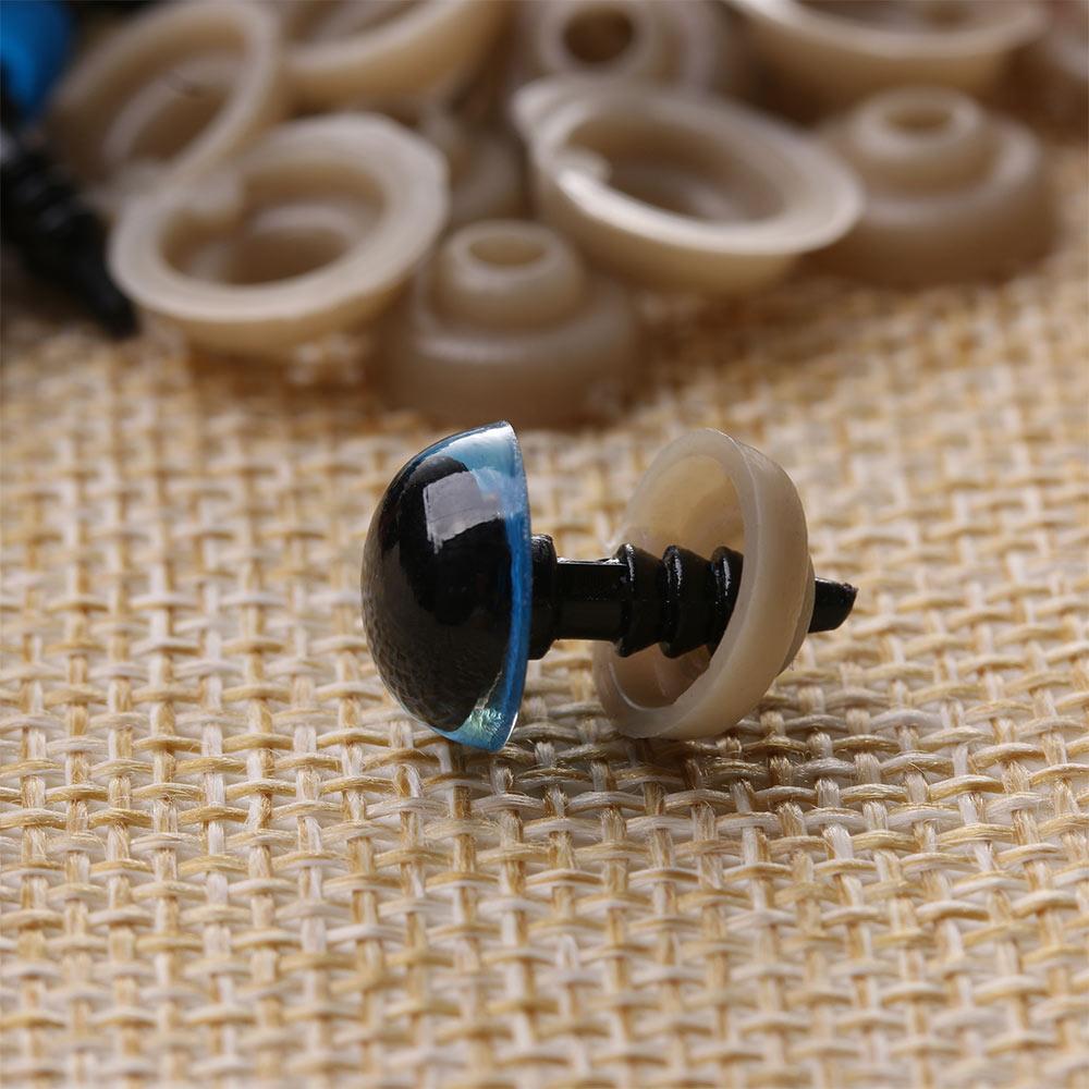 10Pairs 8/10/12/14mm Colorful Plastic Safety Eyes For Toys Amigurumi Diy Kit Crafts TeddyBear Toy Eye For Doll Decor Accessories
