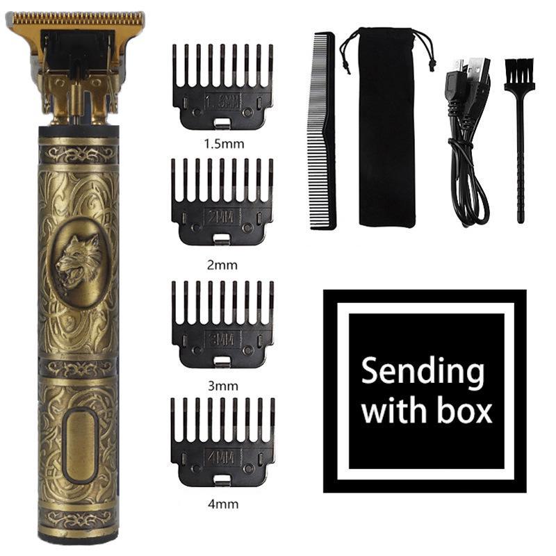 WAIKIL Electric Hair Clipper: Cross-Border Retro Carving Oil-Head & Bald Shaver