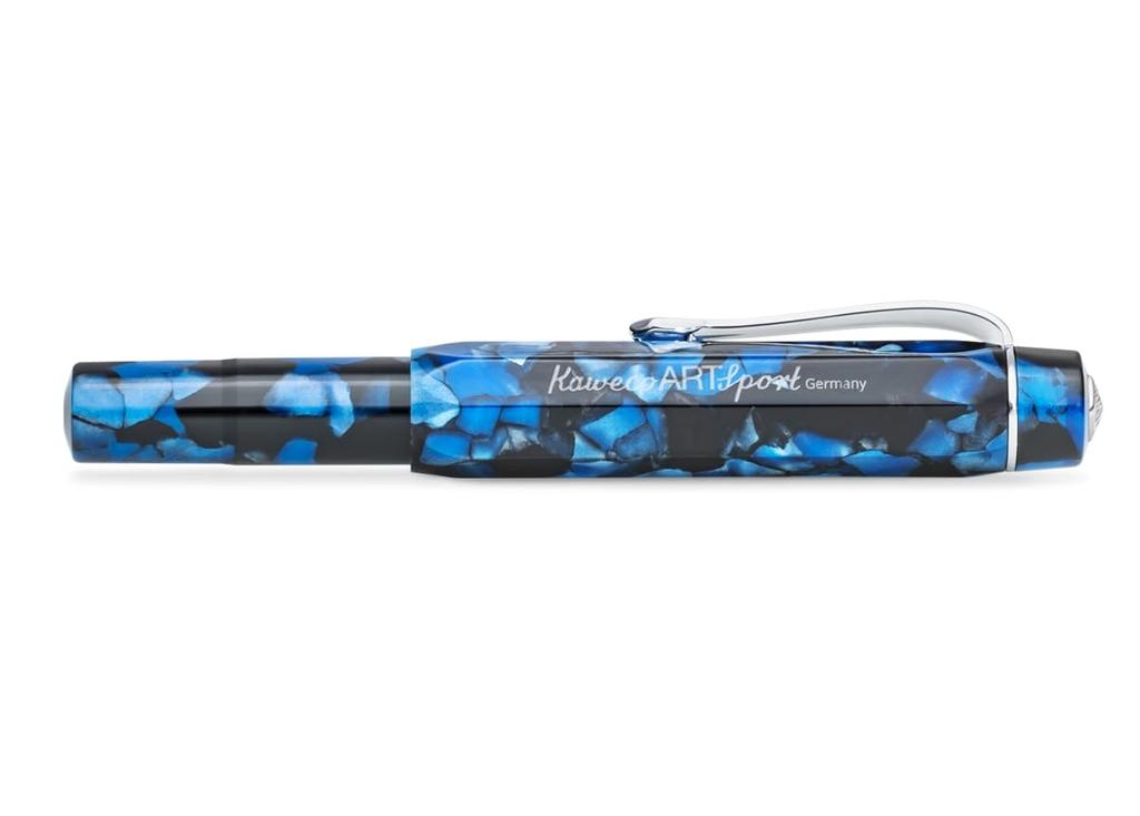 Kaweco Art Sport Fountain Medium Pebble Officially Imported Pen, Nib, Blue, 11000187,