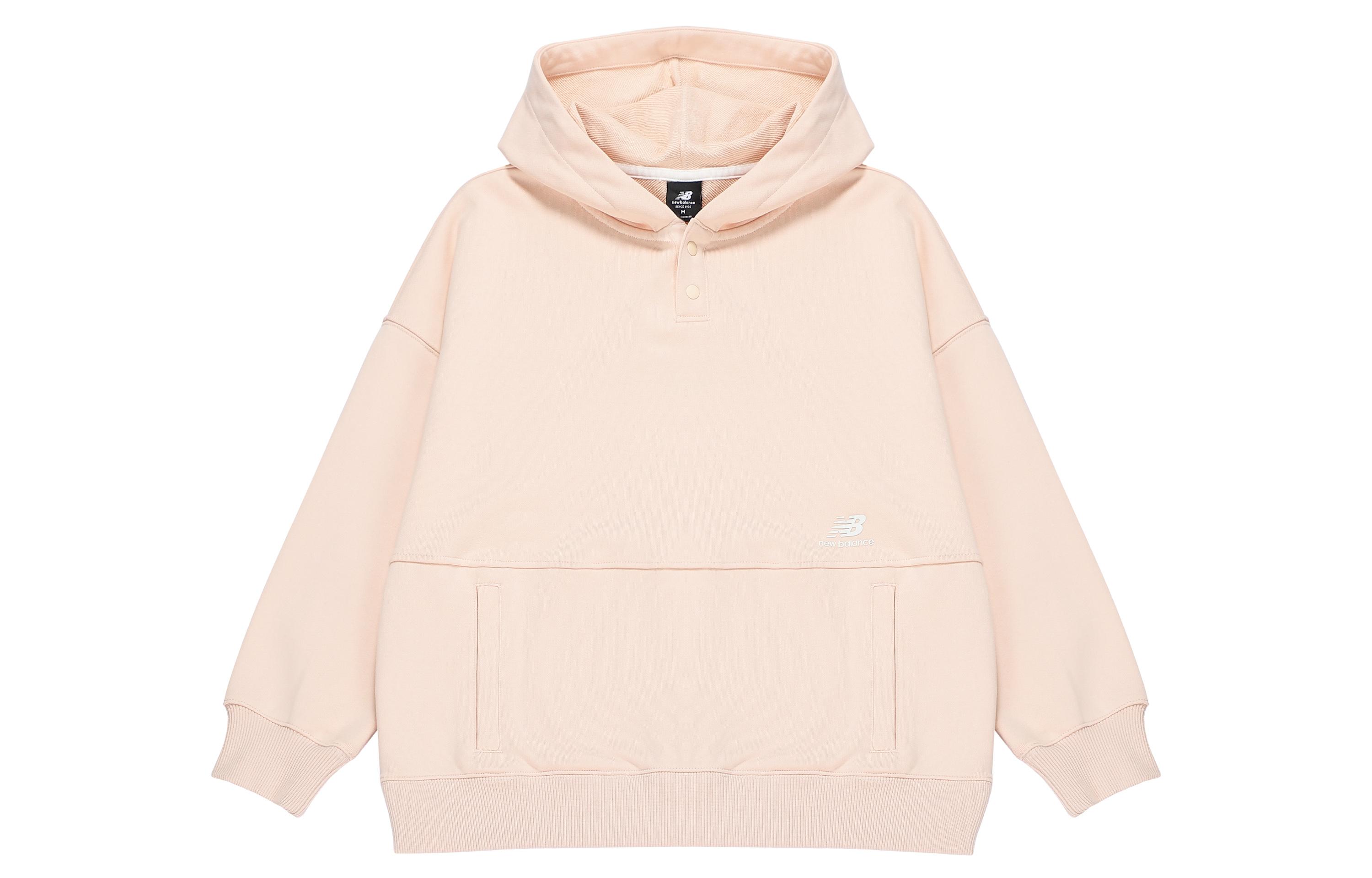 New Balance Sweatshirts Women s Champagne Rose Hooded Moderate Regular AWT23322-VRS L