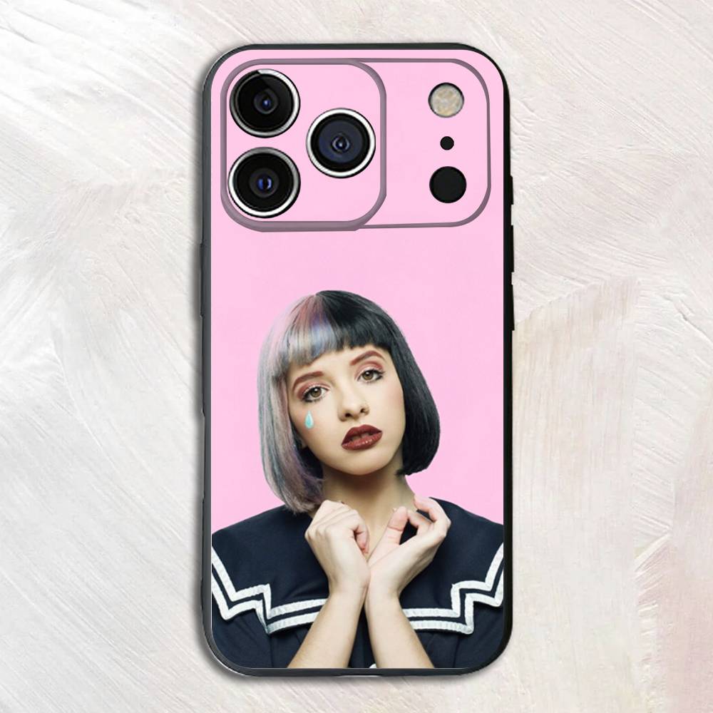 M-Melanie M-Martinez Black Matte Phone Case For iPhone 17,16,15,14,13,12,13,12 Pro Max Plus mini XS X Silicone Soft Back Cover