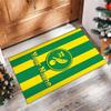 Norwich City Printed Crystal Velvet Rug Non‑Slip Crystal Velvet Carpet For Sofa Bedroom Indoor Home Decoration