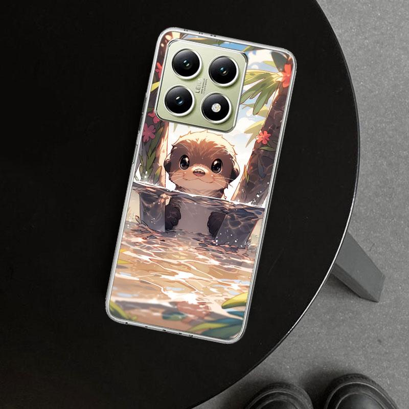 Animal Otter Cute Cartoon Phone Case Cover for Xiaomi Redmi Note 15 14 13 12 11 Pro Plus 14S 12S 11S 11T 11E 10S 10 Customized F