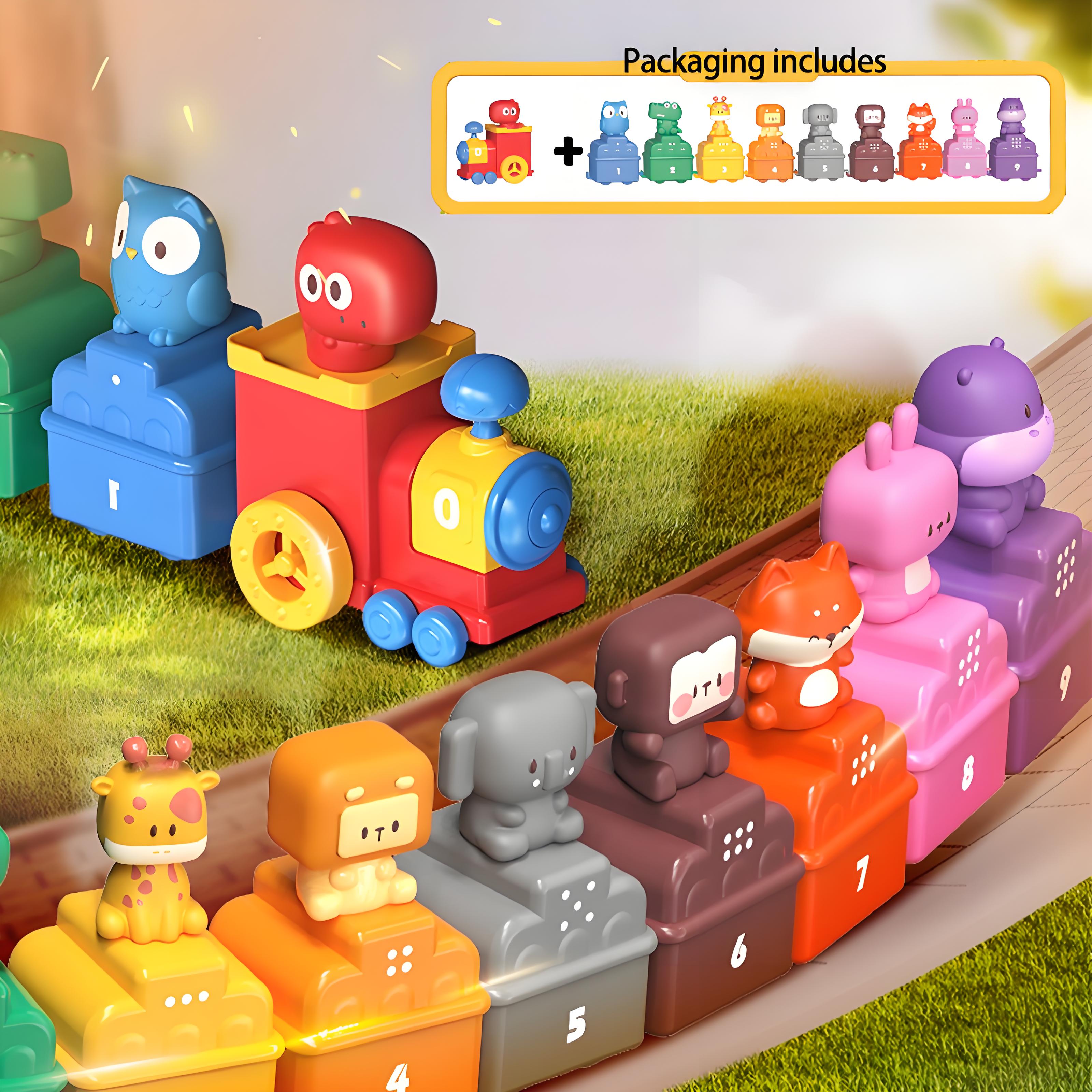 Track Steam Train Children Electric Track Train Toy Boy and Girls Gift Steam Rail Car with Light Music Mini Engineering Car Set