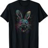Psycho Crazy Paint Bunny Horror Easter and Halloween T-Shirt