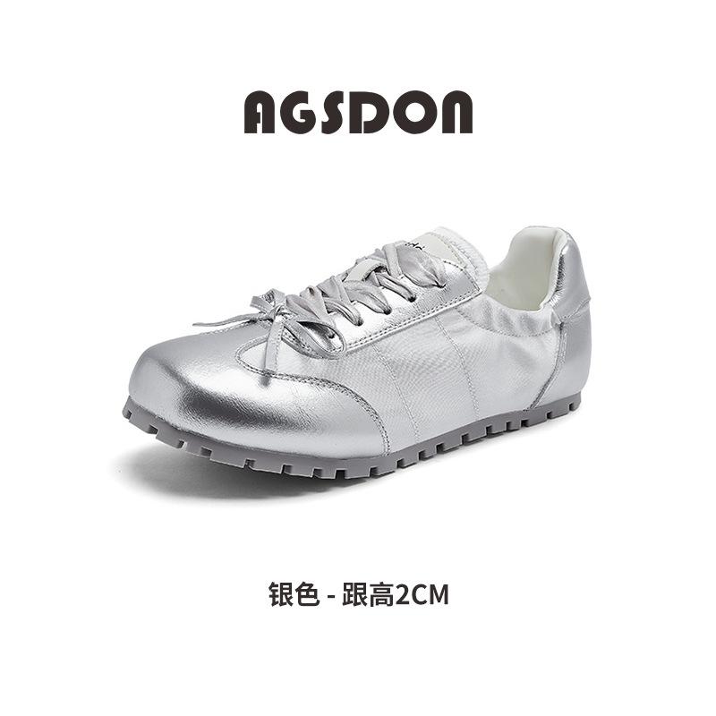 Augustine Ballet Training Shoes Women's 2025 New Summer Flat-bottomed Platform Sports Forrest Gump White Shoes Casual Shoes