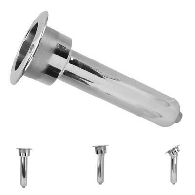Boat Fishing Rod Cup Holder Enhanced Stability Outrigger Tube Cup Holder Weatherproof Stainless Steel Rustproof for Yacht Ship