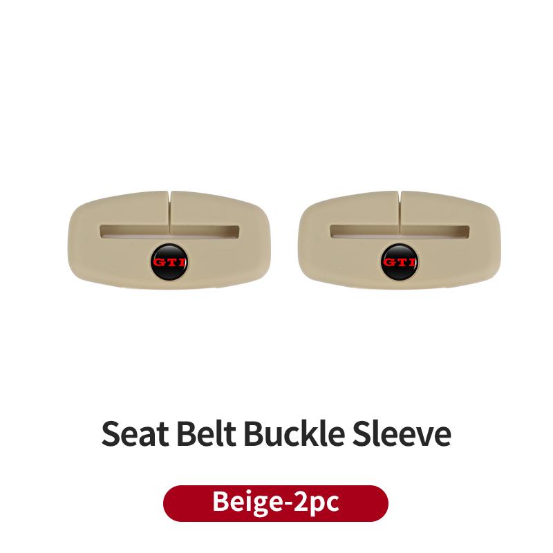 Car Silicone Seat Belt Buckle 0OKYJD5 Covers Scratch-Resistant Protective Covers Car Interior Accessories For VW Golf GTI Tiguan Passat