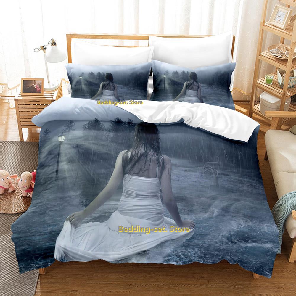 Comforter Dark Emo Bedding Set Single Twin Full Queen King Size Bed Set Adult Kid Bedroom s 3D Print Anime Bed