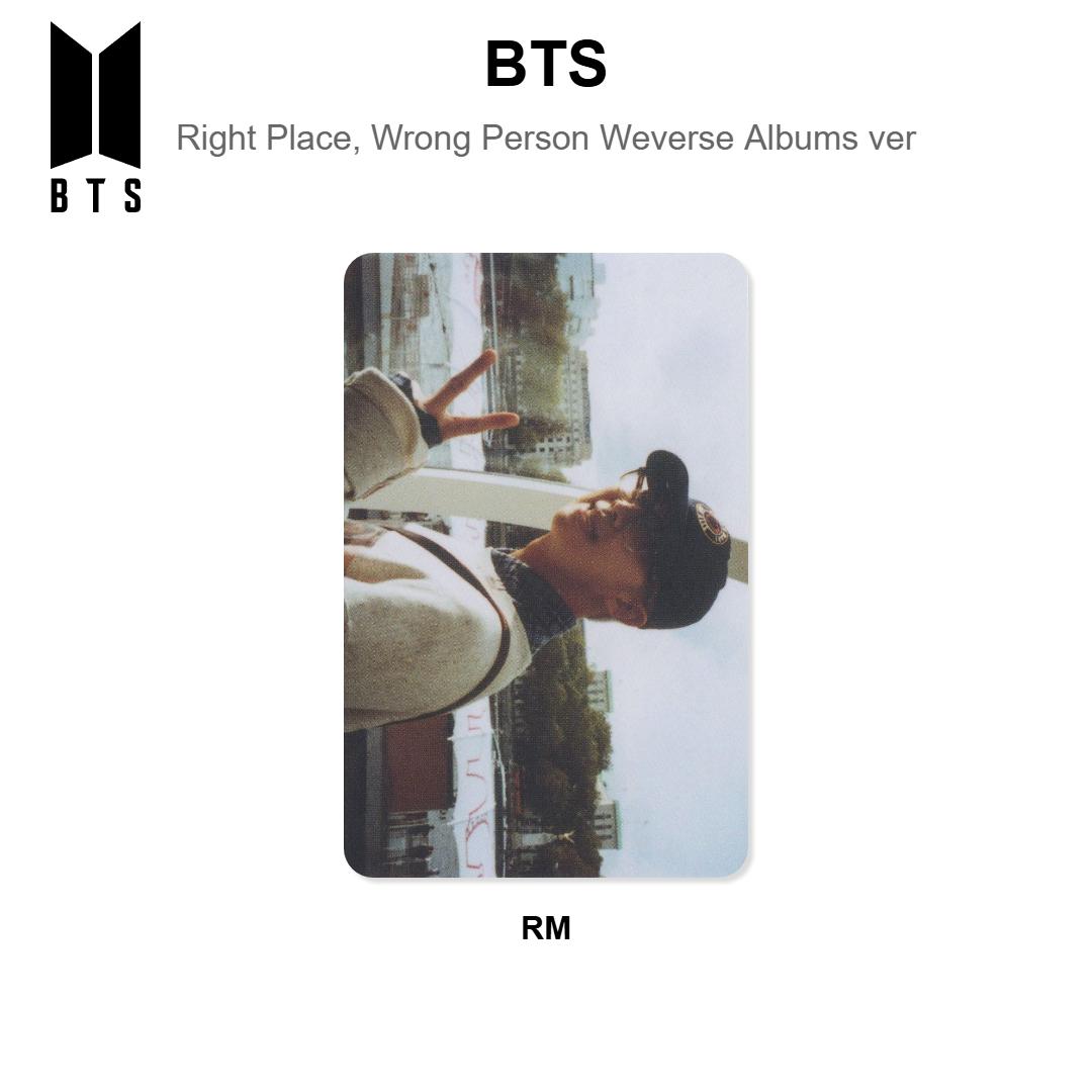BTS Right Place, Wrong Person Weverse Albums ver. Official Photocard RM 02