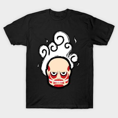Colossal Titan The Heat Controller von Attack On Titan Lustiges schwarzes T-Shirt