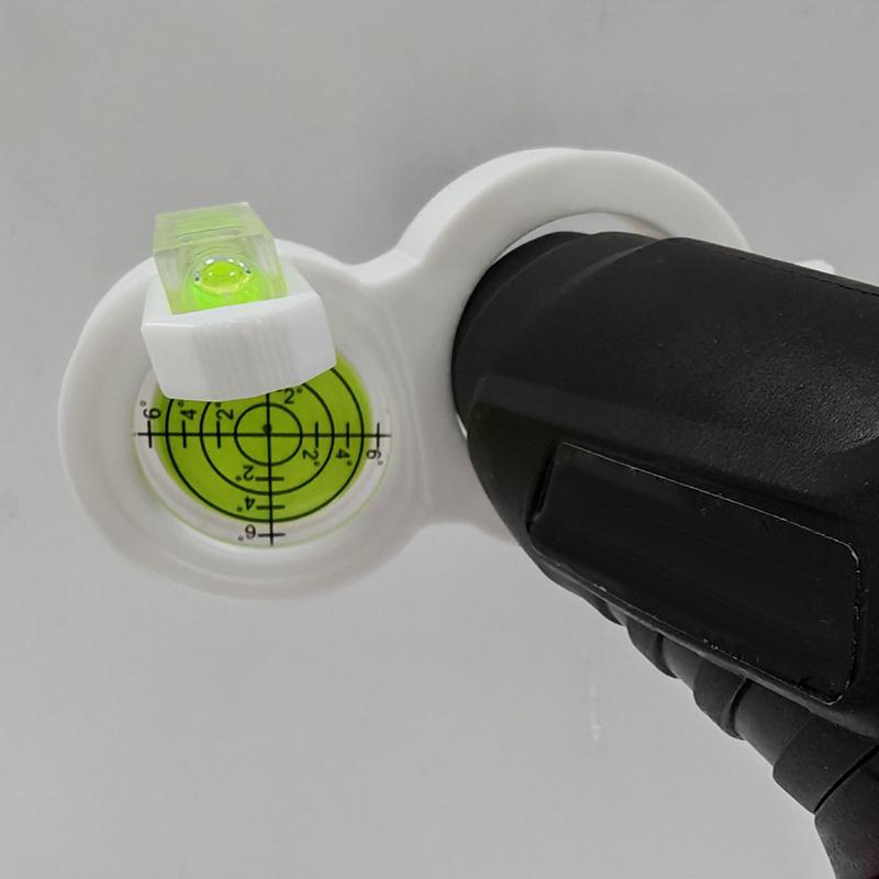 Small Circular Bubble Level Drill Level,Precision,Portable,Measuring Layout Tool,Round For Work Shop, White