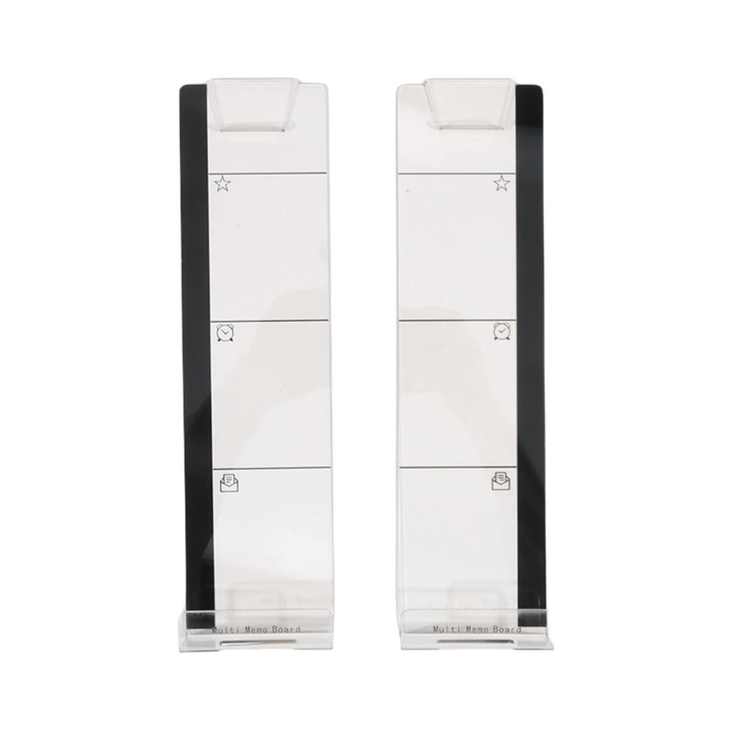 Right Left Acrylic Monitor Memo Board Desk Accessories Computer Display Message Sticky Note Clip Office Supplies