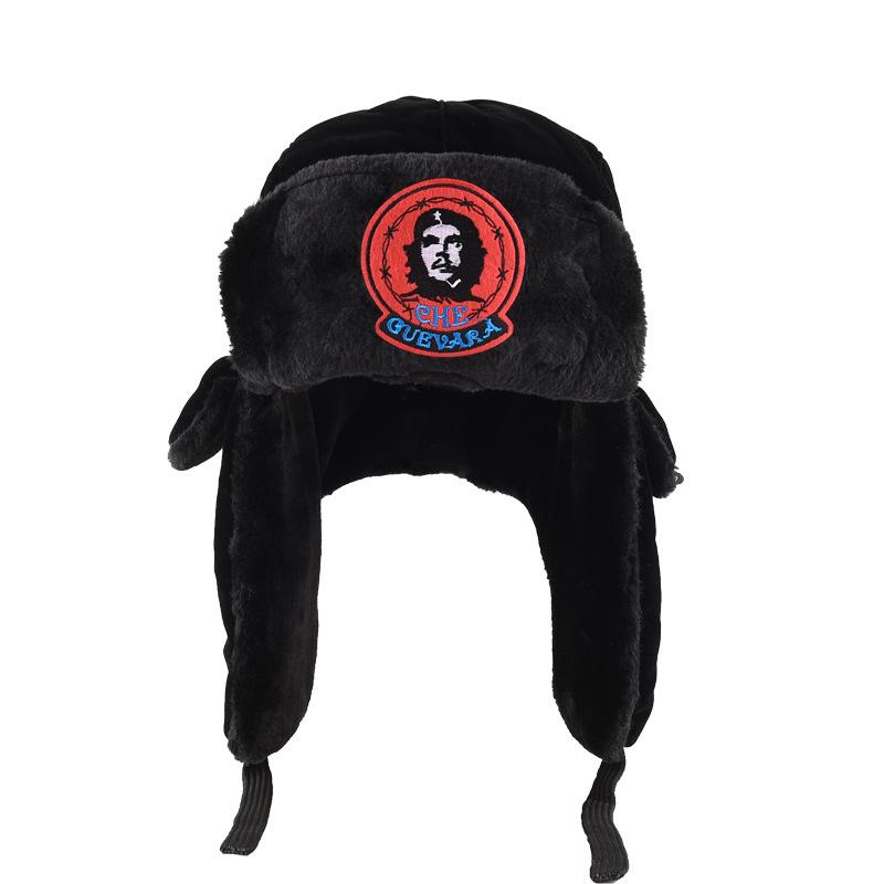 Hat Men's Tide Winter Fleece Thickened Cotton Hat Thermal Hat Cold Protection Ear Protection Cycling Ski Hat Big Head