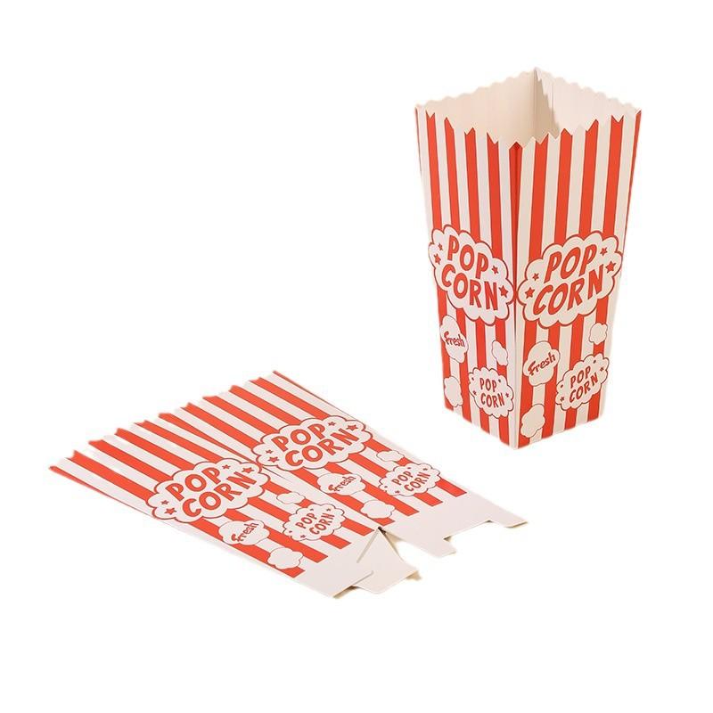 Large Popcorn Bucket Disposable French Fries Chicken Rice Flower Packaging Box Cinema Amusement Park Scenic Area Commercial Food Packaging Container