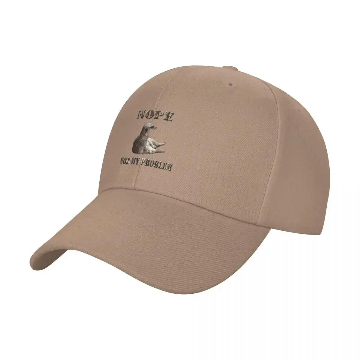 

Meerkat Says, Nope Not My Problem Baseball Cap Hat Beach fishing hat Designer Hat WoUnisex Hats Unisex s