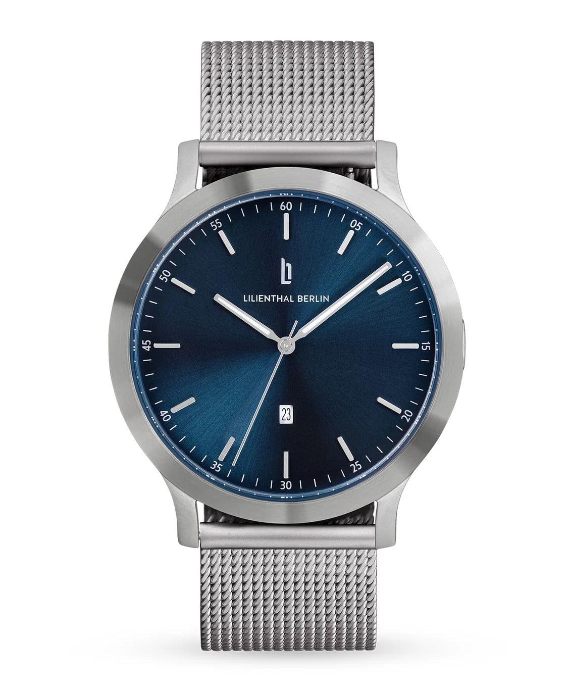 

Lilianthal Berlin Blue Watch with Date Made in Men s Display, Germany, H01-101-B023AB синій