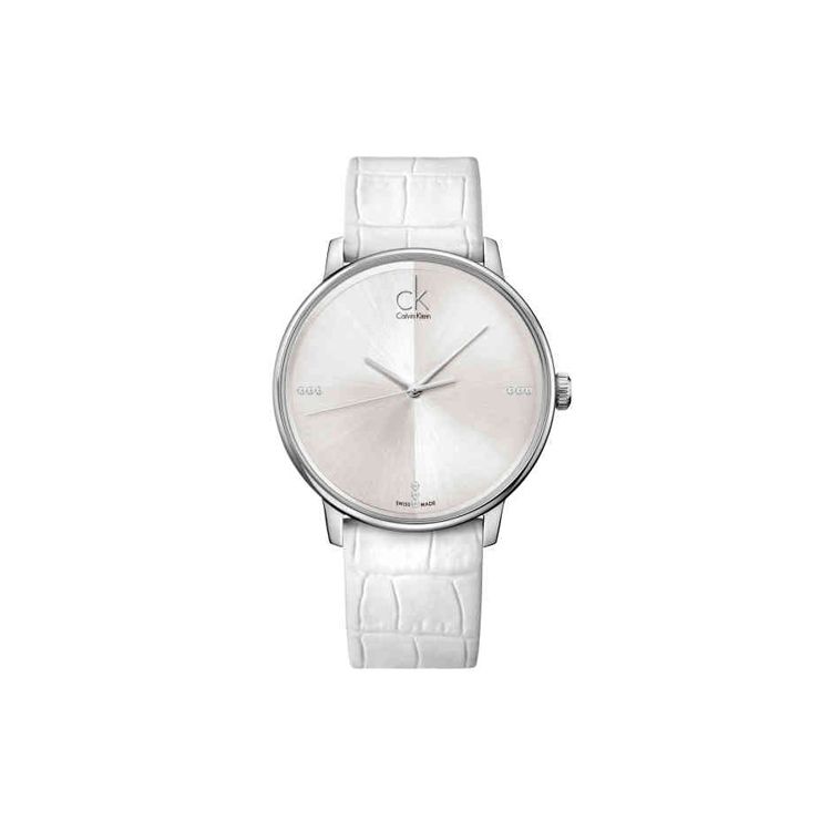 Calvin Klein Gents Series Quartz Watch Leather Strap 40Mm Silver Dial Men watches K2Y2X1KW Silver Dial