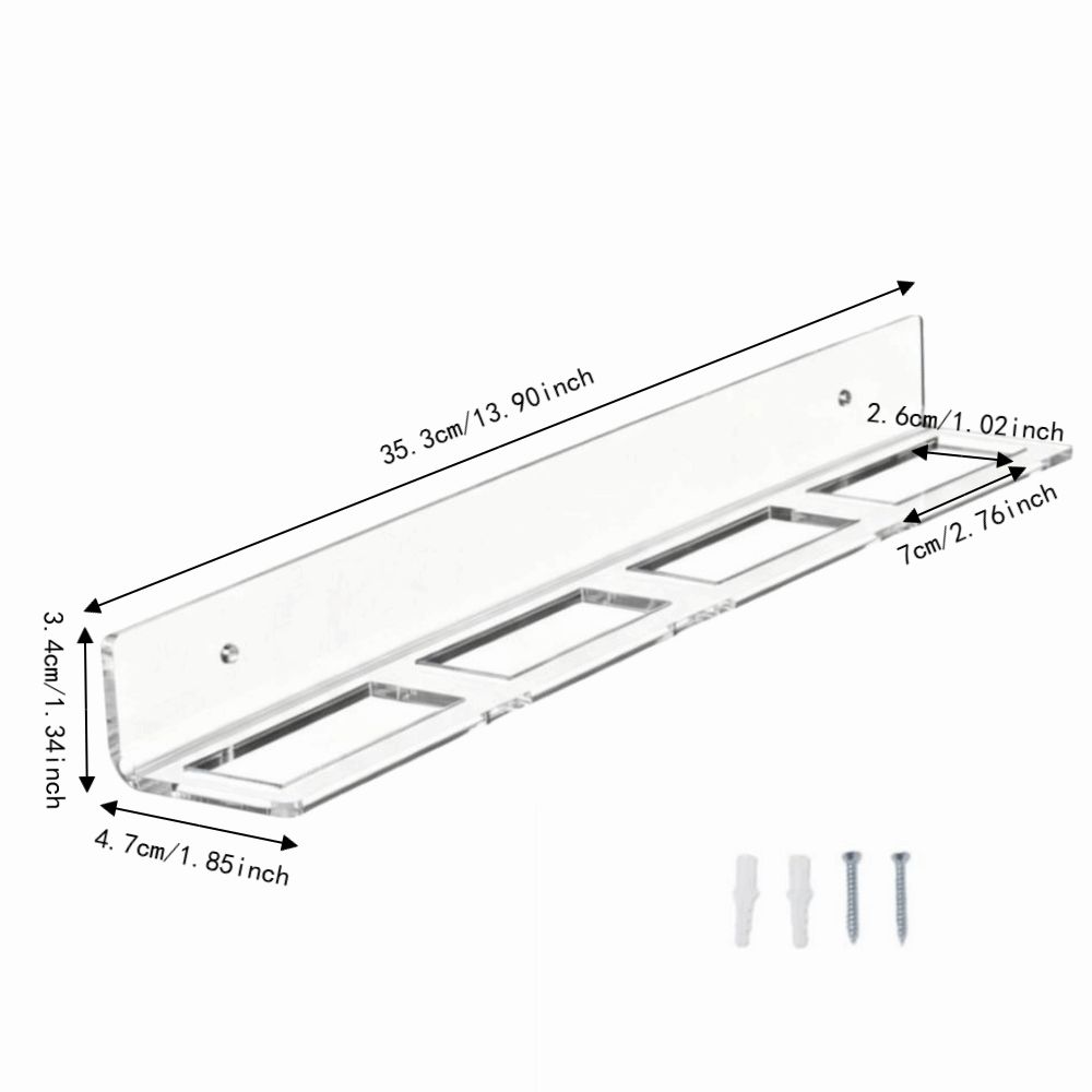 5pcs Transparent Design Hockey Puck Display Wall Rack Puck Storage Rack  Sports Memorabilia