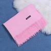 Two-Life Women's Solid Color Imitation Cashmere Scarf - Korean Style, Two-Way Shawl & Neck Gaiter for Autumn/Winter.