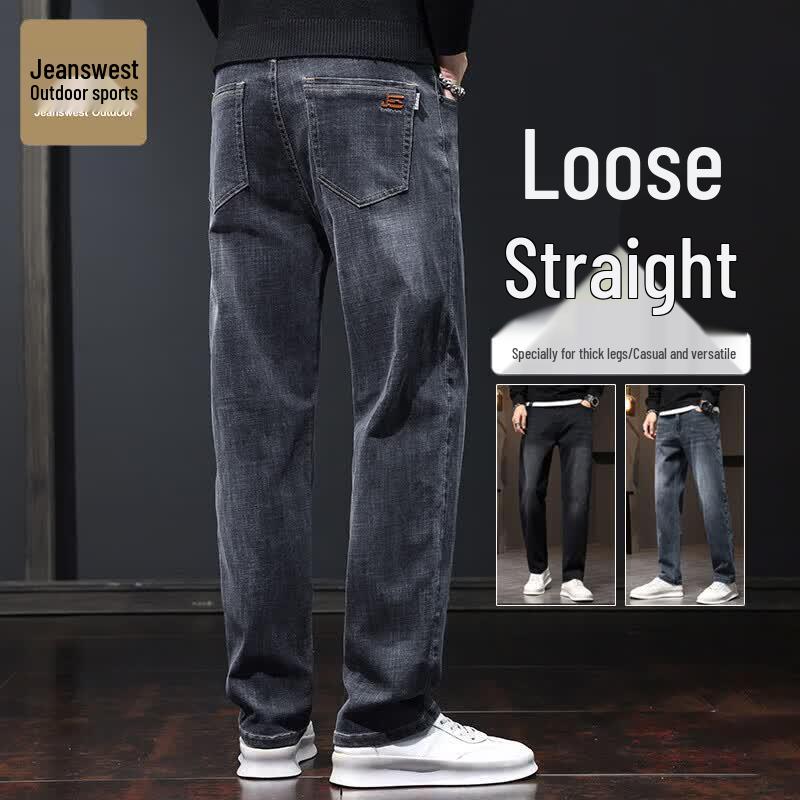 

Men s Casual Loose Straight Jeans 32