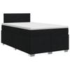 Boxspringbett mit Matratze Schwarz 120 x 190 cm Stoff