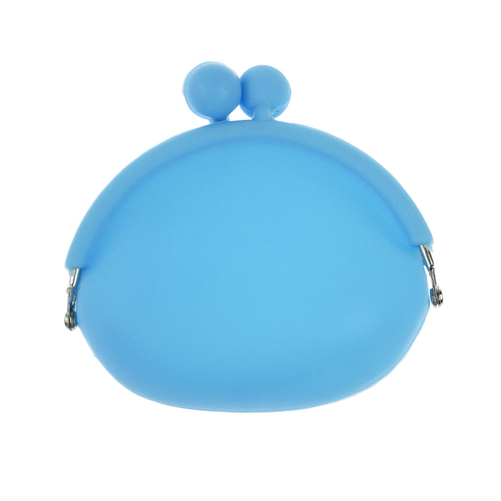 Fast New Silicone Round Coin Purse Wallet Card Rubber Key Phone Design Bag Pouch Monedero De Silicona