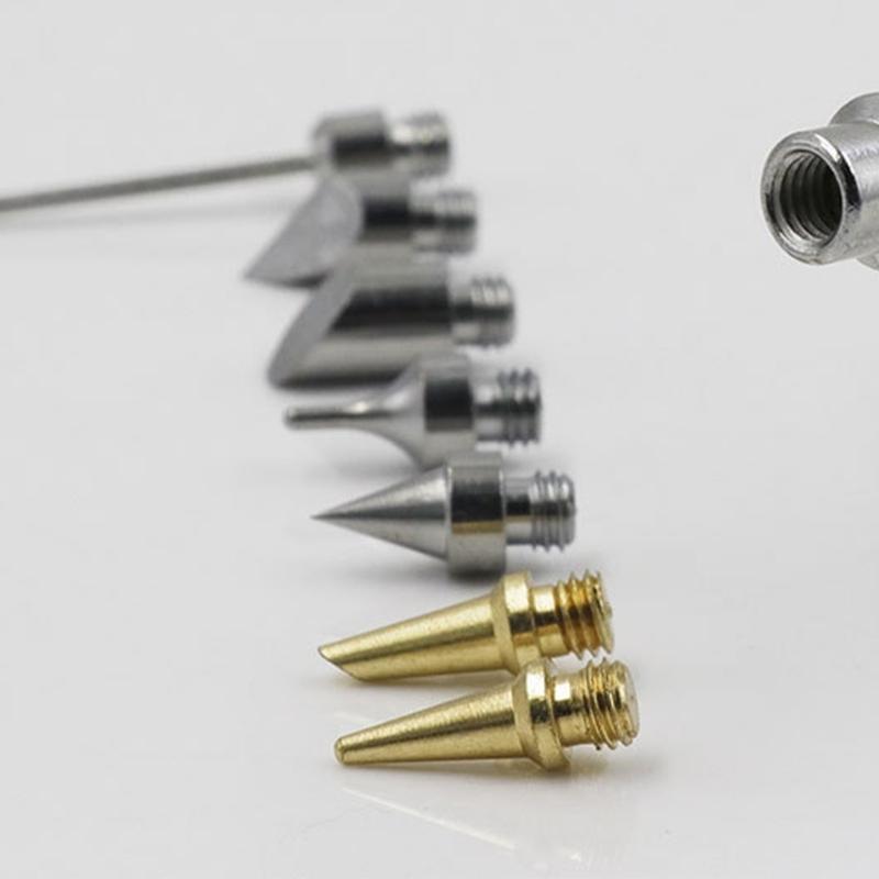 Austauschbares Eisendüsenset Vergoldet Schweißdüsen Werkzeug für Schwämme Schneiden & Fußlötoperationen